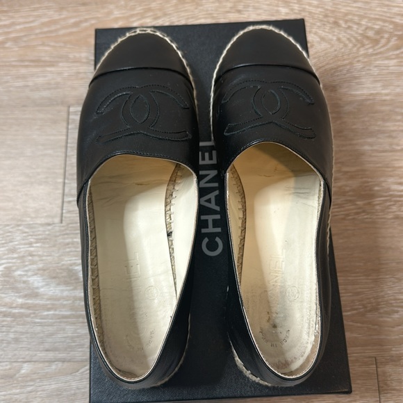 Chanel Lambskin Espadrilles Black size 39 - Picture 7 of 7
